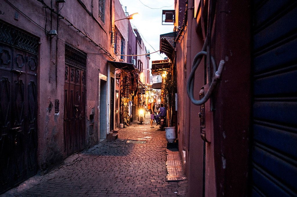Alley running through the medina